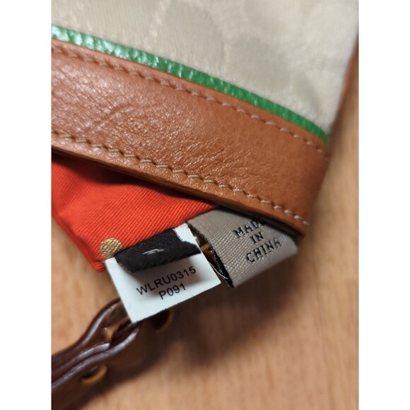 Kate Spade Jane Street Wristlet Pouch Tan Zippered Bag New York - Picture 6 of 8